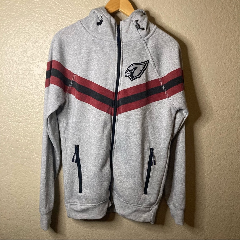 NFL Team Arizona Cardinals Apparel Hoodie Sweater. Men’s Small Zipper pockets.